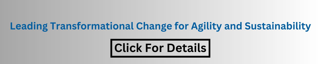 Leading Transformational Change for Agility and Sustainability